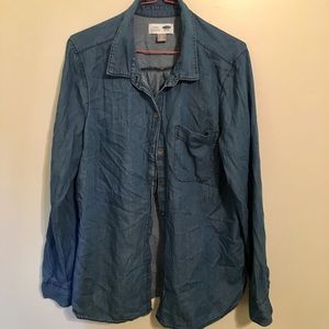 Medium blue chambray shirt